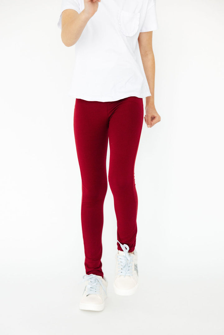 Burgundy Leggings-Mila & Rose ®