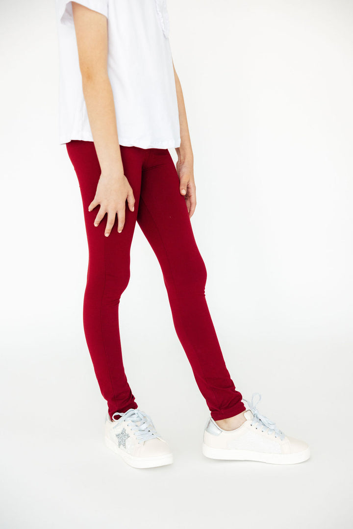 Burgundy Leggings-Mila & Rose ®