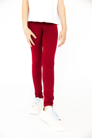 Burgundy Leggings-Mila & Rose ®