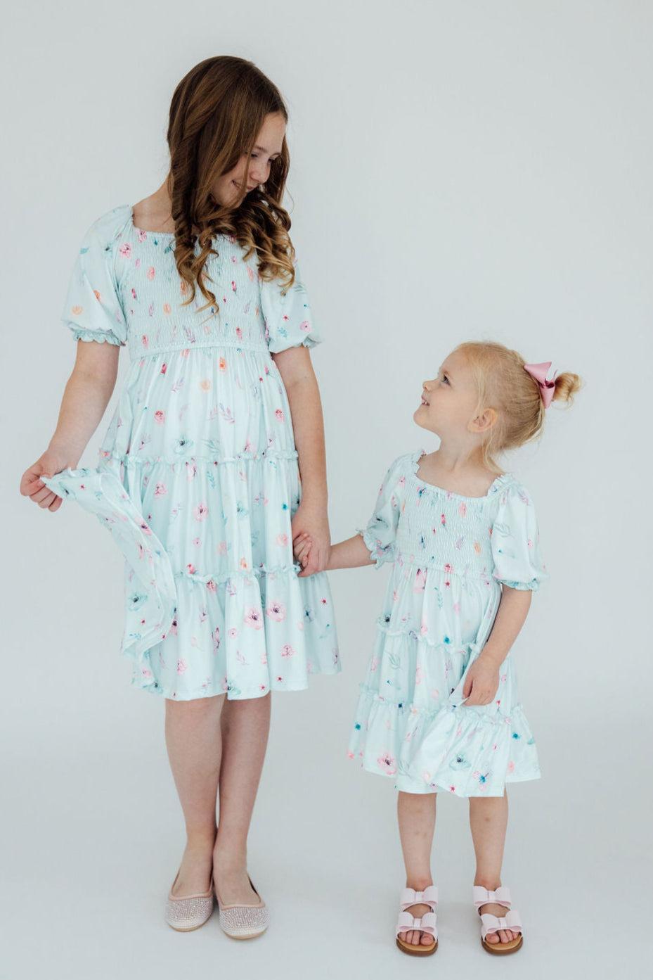Butterfly Ballet Smocked Ruffle Dress-Mila & Rose ®