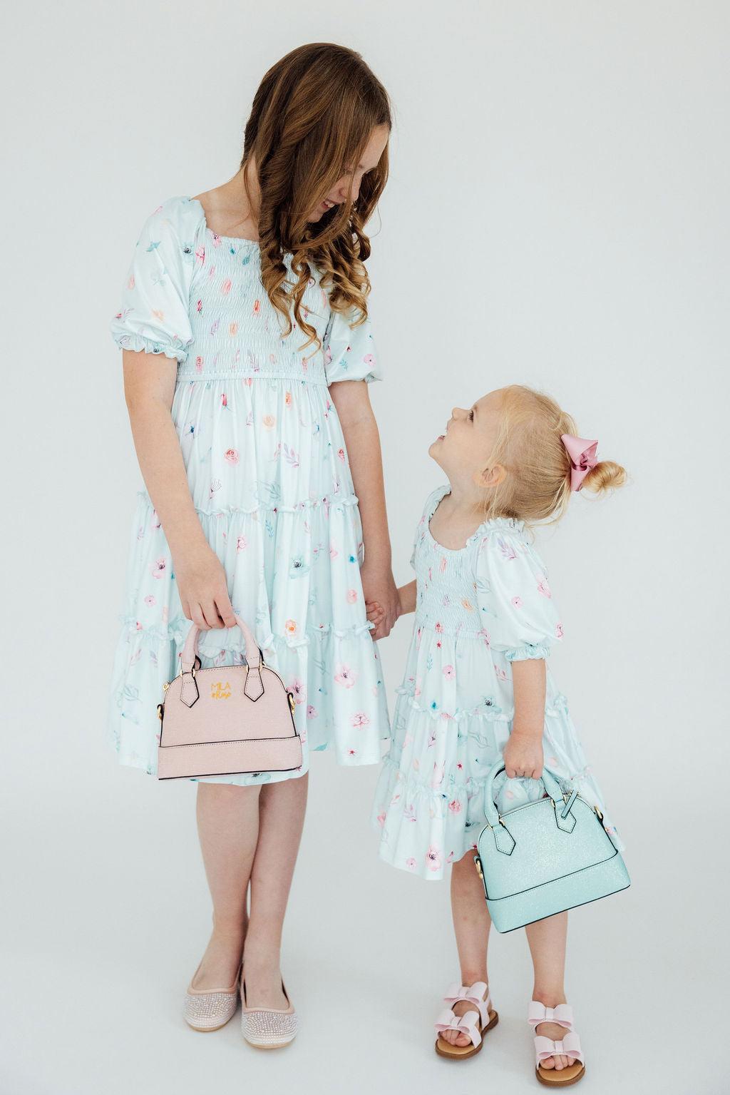 Butterfly Ballet Smocked Ruffle Dress-Mila & Rose ®