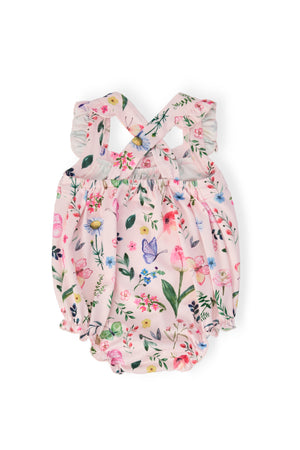 Butterfly Meadows Ruffle Cross Back Romper-Mila & Rose ®
