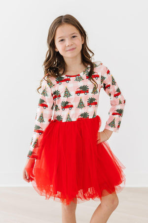 Christmas Tree Farm L/S Tutu Dress-Mila & Rose ®