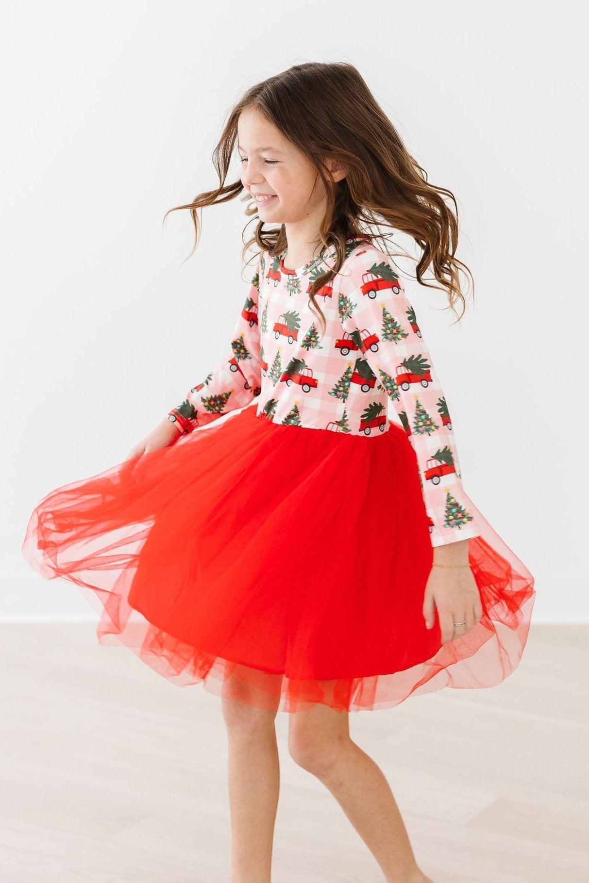 Christmas Tree Farm L/S Tutu Dress-Mila & Rose ®