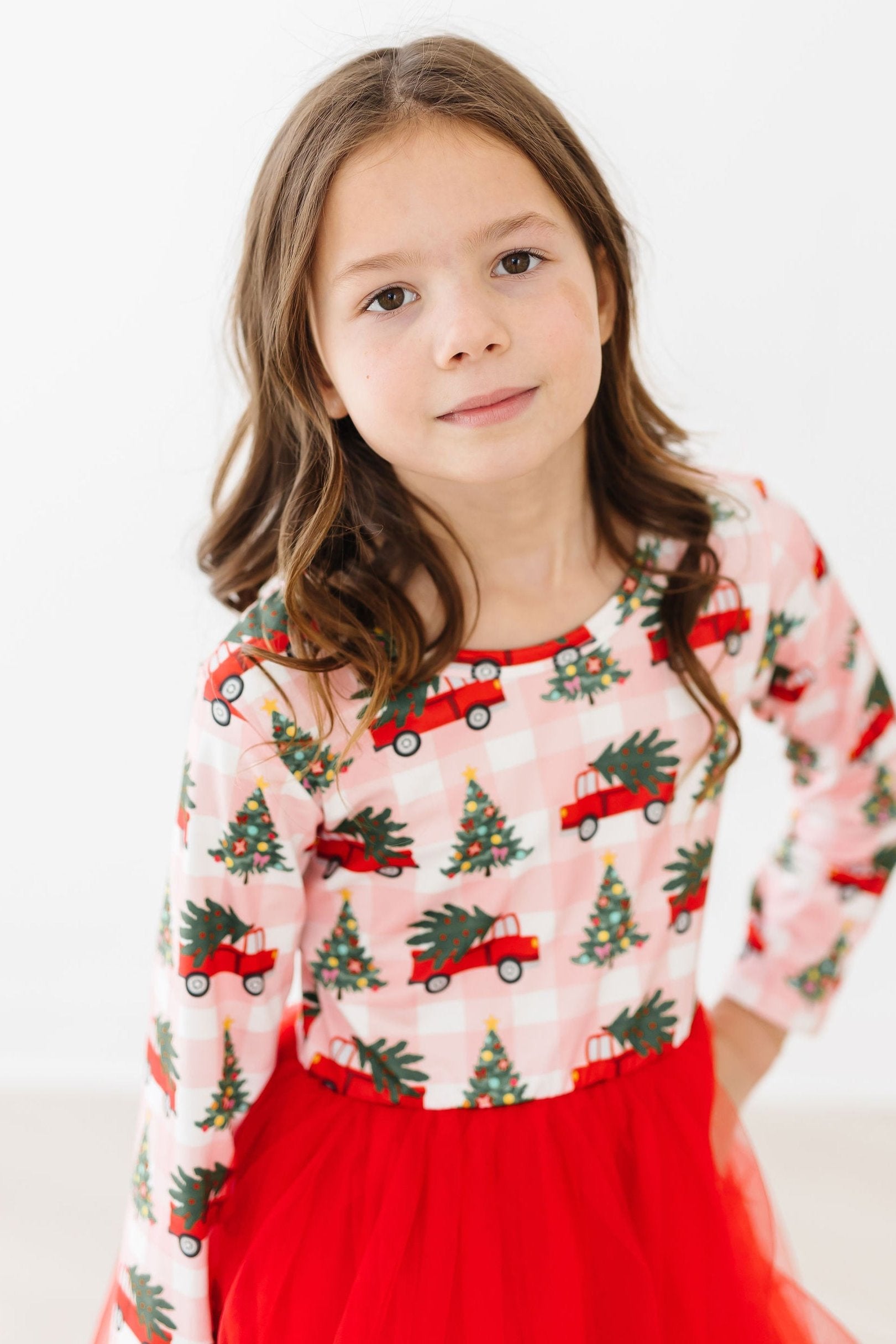 Christmas Tree Farm L/S Tutu Dress-Mila & Rose ®