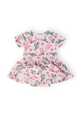 Cactus Cowgirl S/S Twirl Bodysuit-Mila & Rose ®