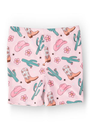 Cactus Cowgirl Twirl Shorts-Mila & Rose ®