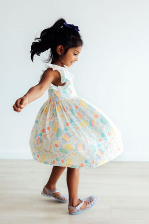 Campus Cutie Flutter Sleeve Twirl Dress-Mila & Rose ®
