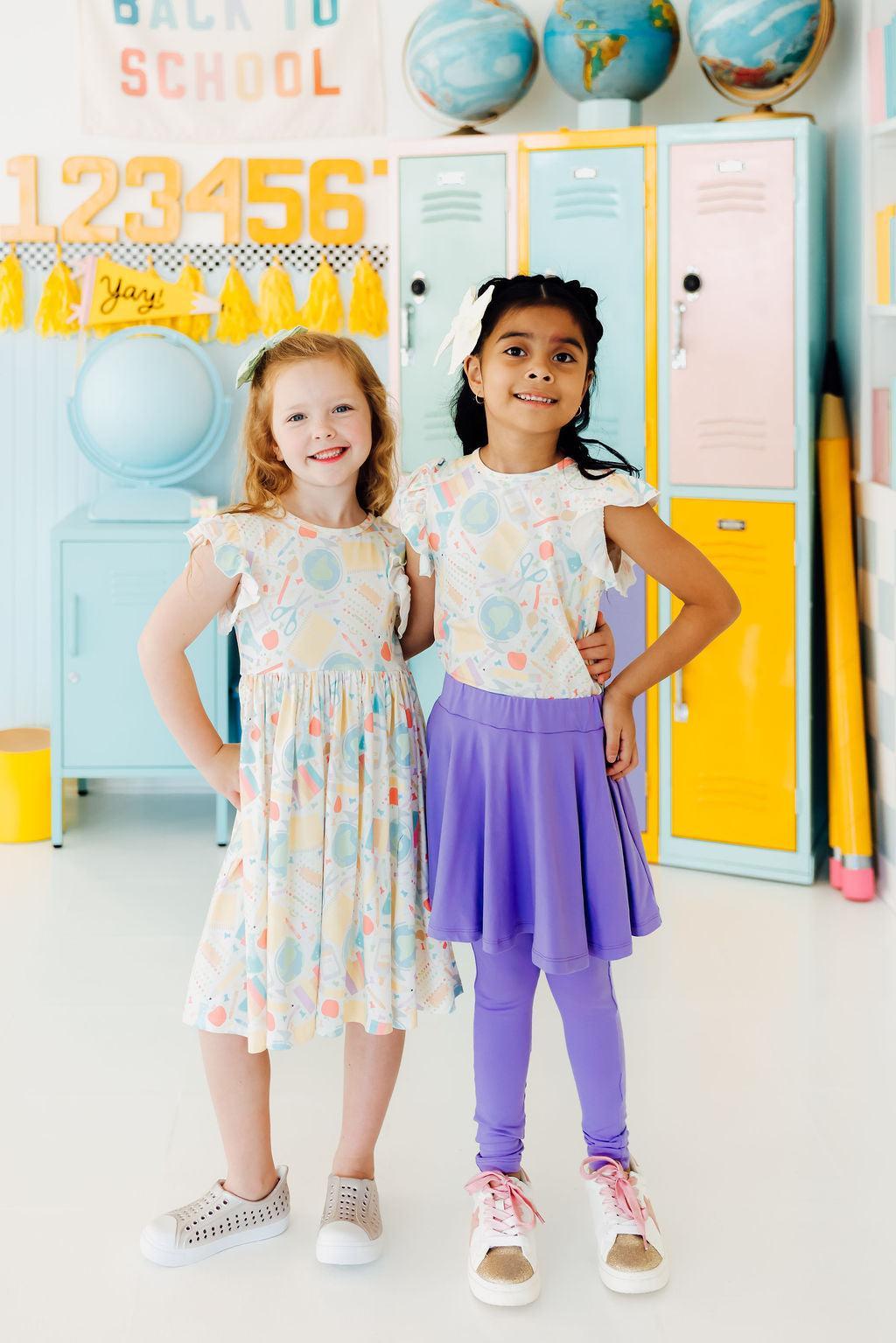 Campus Cutie S/S Ruffle Tee-Mila & Rose ®