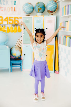 Campus Cutie S/S Ruffle Tee-Mila & Rose ®