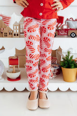 (V) Candy Canes Leggings-Mila & Rose ®
