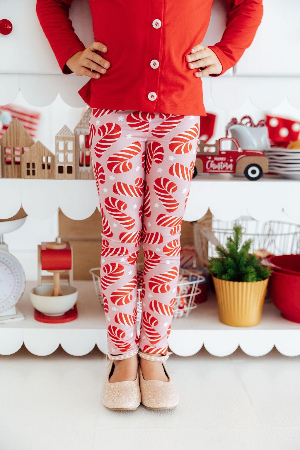 Candy Canes Leggings-Mila & Rose ®
