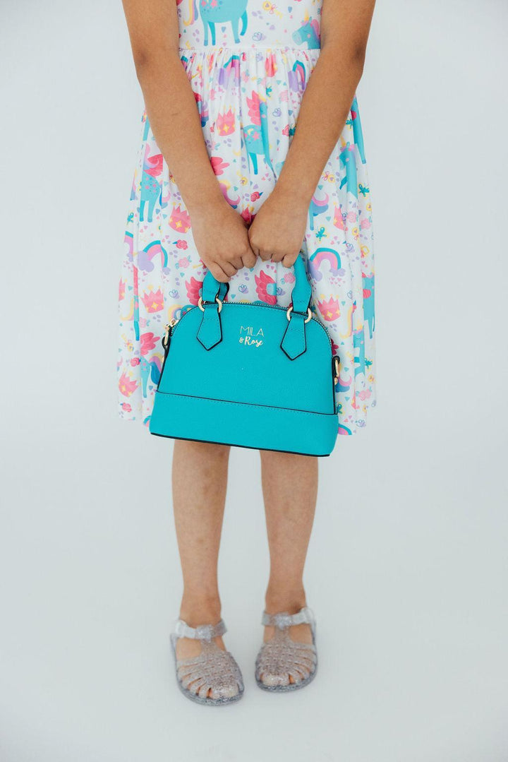 Caribbean Blue Girl's Crossbody Purse-Mila & Rose ®