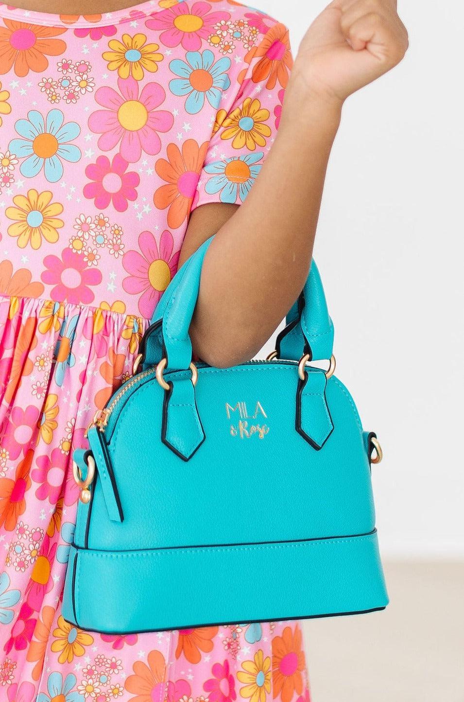 Caribbean Blue Girl's Crossbody Purse-Mila & Rose ®