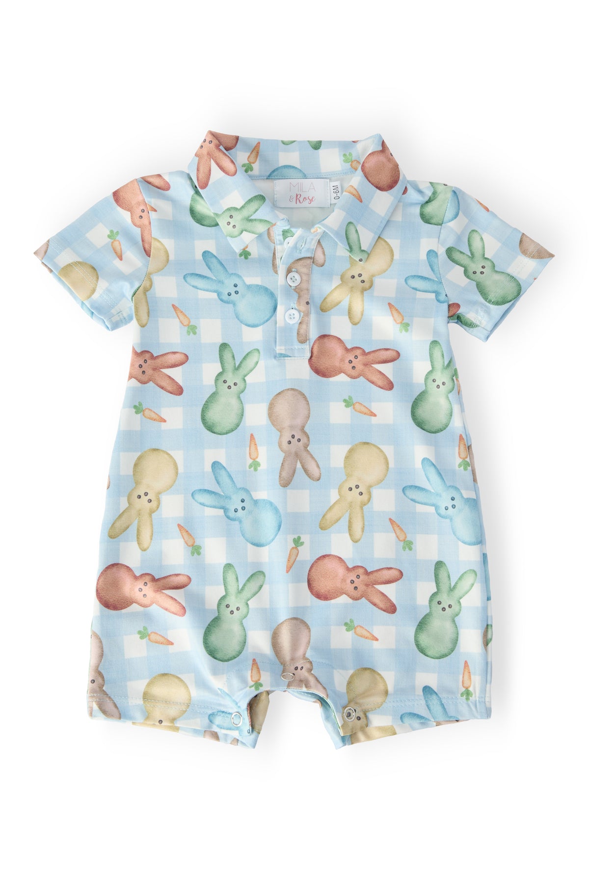 Carrot Patch Polo Shorty One-Piece-Mila & Rose ®