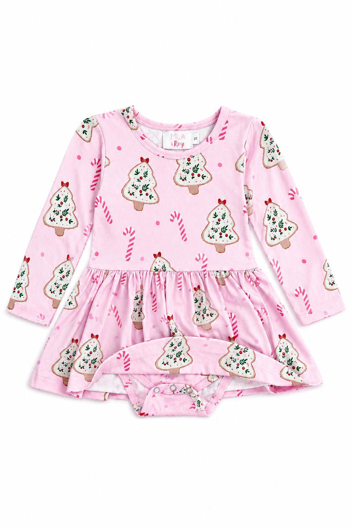 Christmas Cookies L/S Twirl Bodysuit-Mila & Rose ®