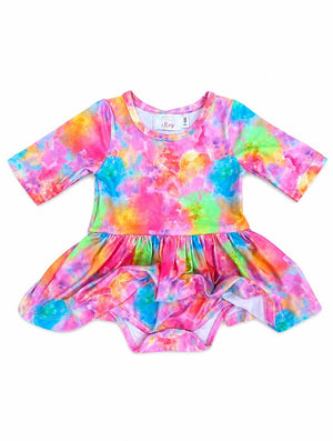 Swirly Whirly 3/4 Sleeve Twirl Bodysuit-Mila & Rose ®