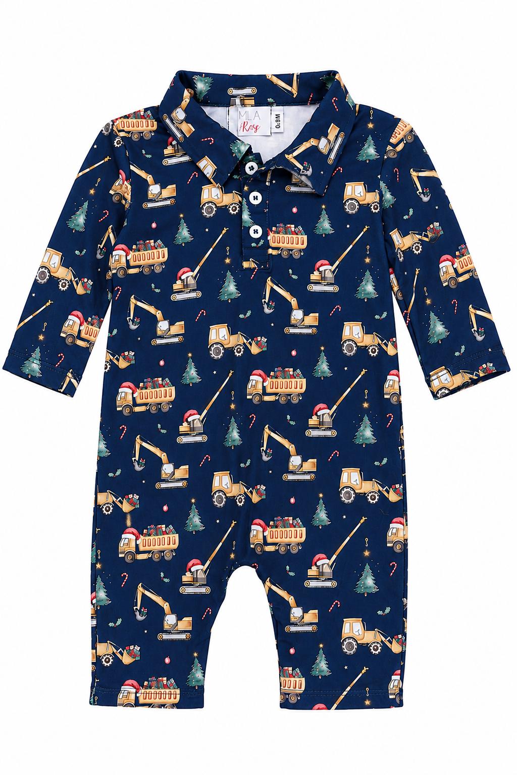 Oh What Fun It Is to Build L/S Polo One-Piece-Mila & Rose ®