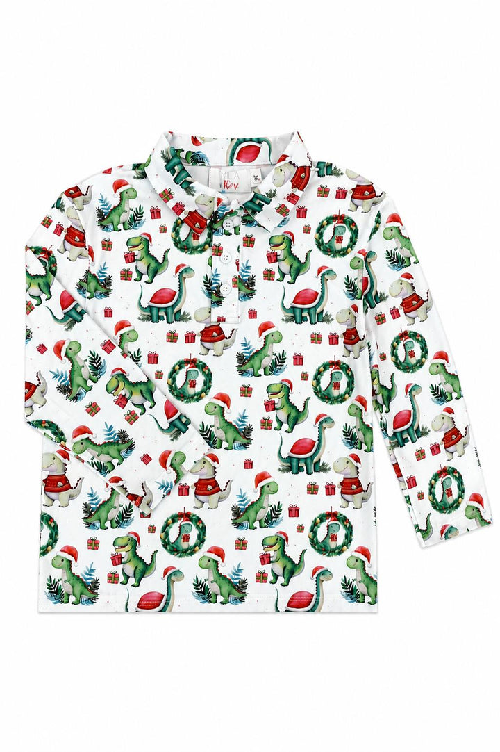 Santa Saurus L/S Polo-Mila & Rose ®