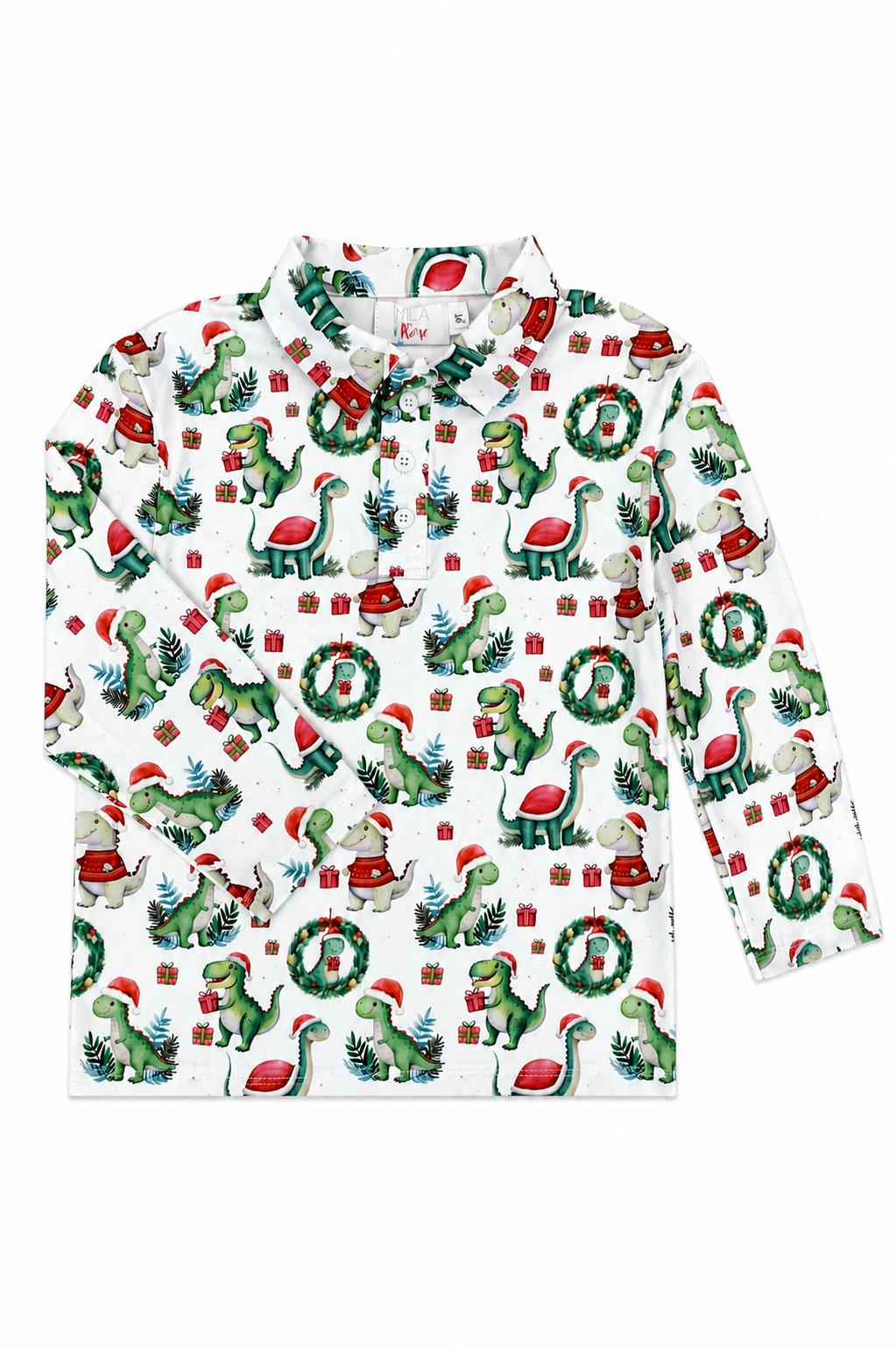 Santa Saurus L/S Polo-Mila & Rose ®
