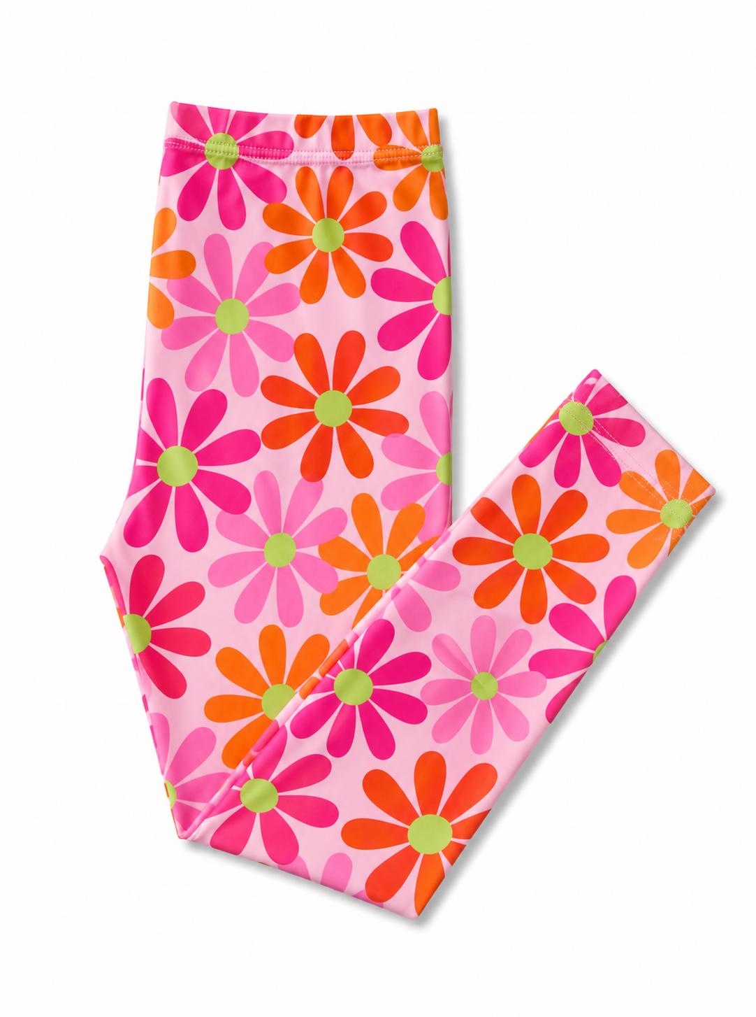 Retro Daisies Leggings-Mila & Rose ®