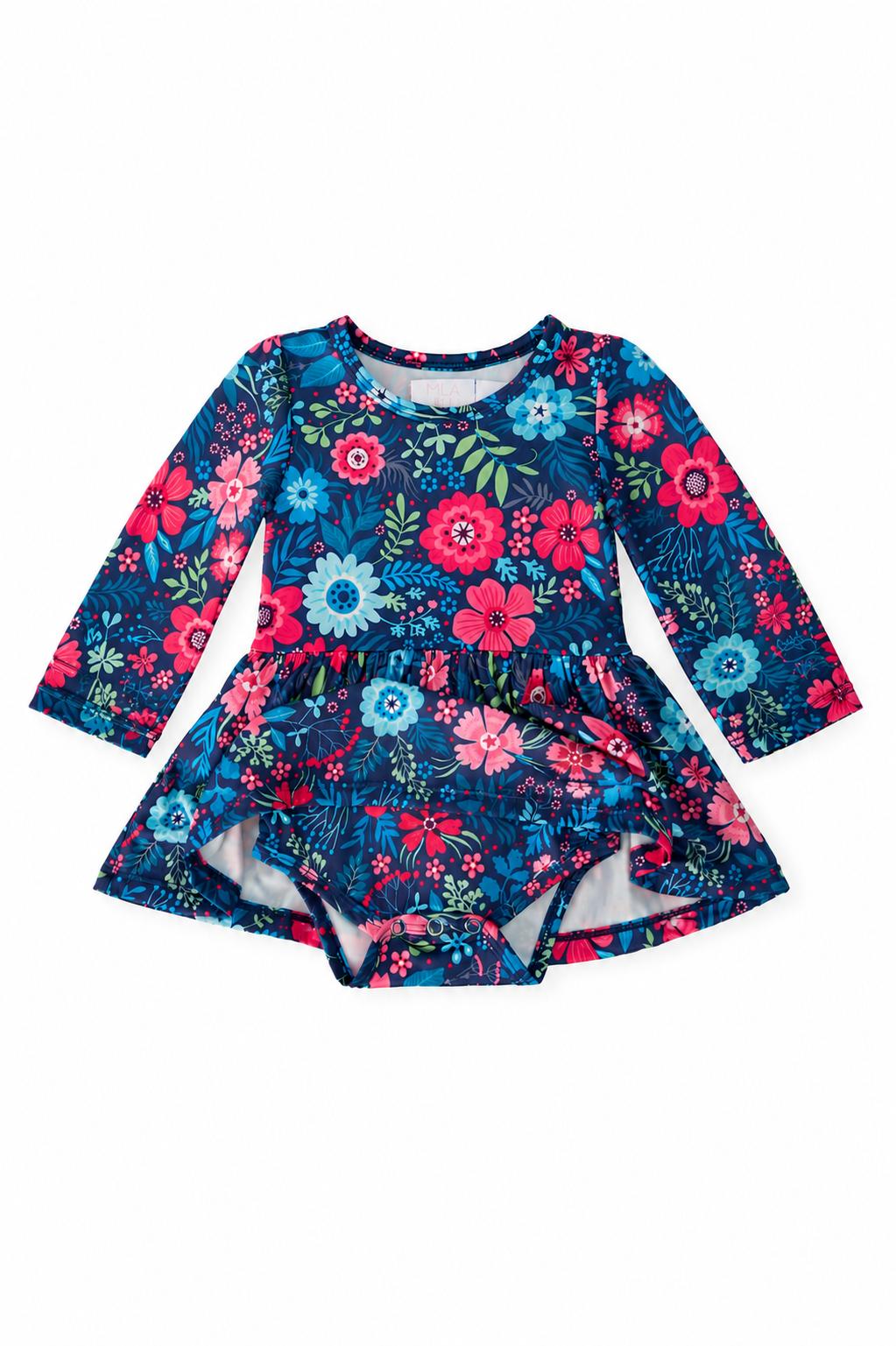 Sweet Gardenia L/S Twirl Bodysuit-Mila & Rose ®