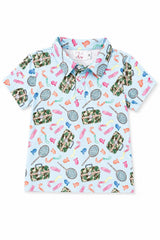 Boys Fishing Snacks S/S Polo-Mila & Rose ®