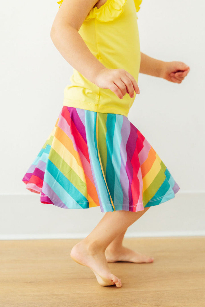 Cheerful Stripes Twirl Skort-Mila & Rose ®