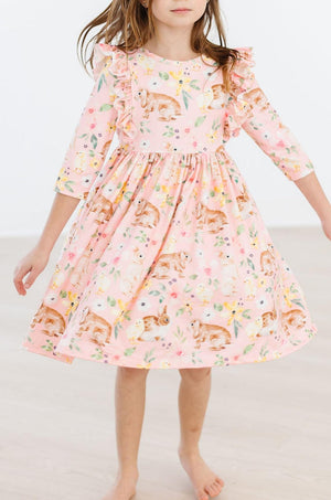 Chicks & Bunnies Ruffle Twirl Dress-Mila & Rose ®