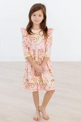 Chicks & Bunnies Ruffle Twirl Dress-Mila & Rose ®