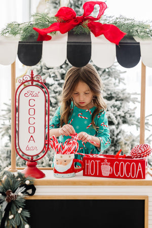 Christmas Candy 3/4 Sleeve Pocket Twirl Dress-Mila & Rose ®