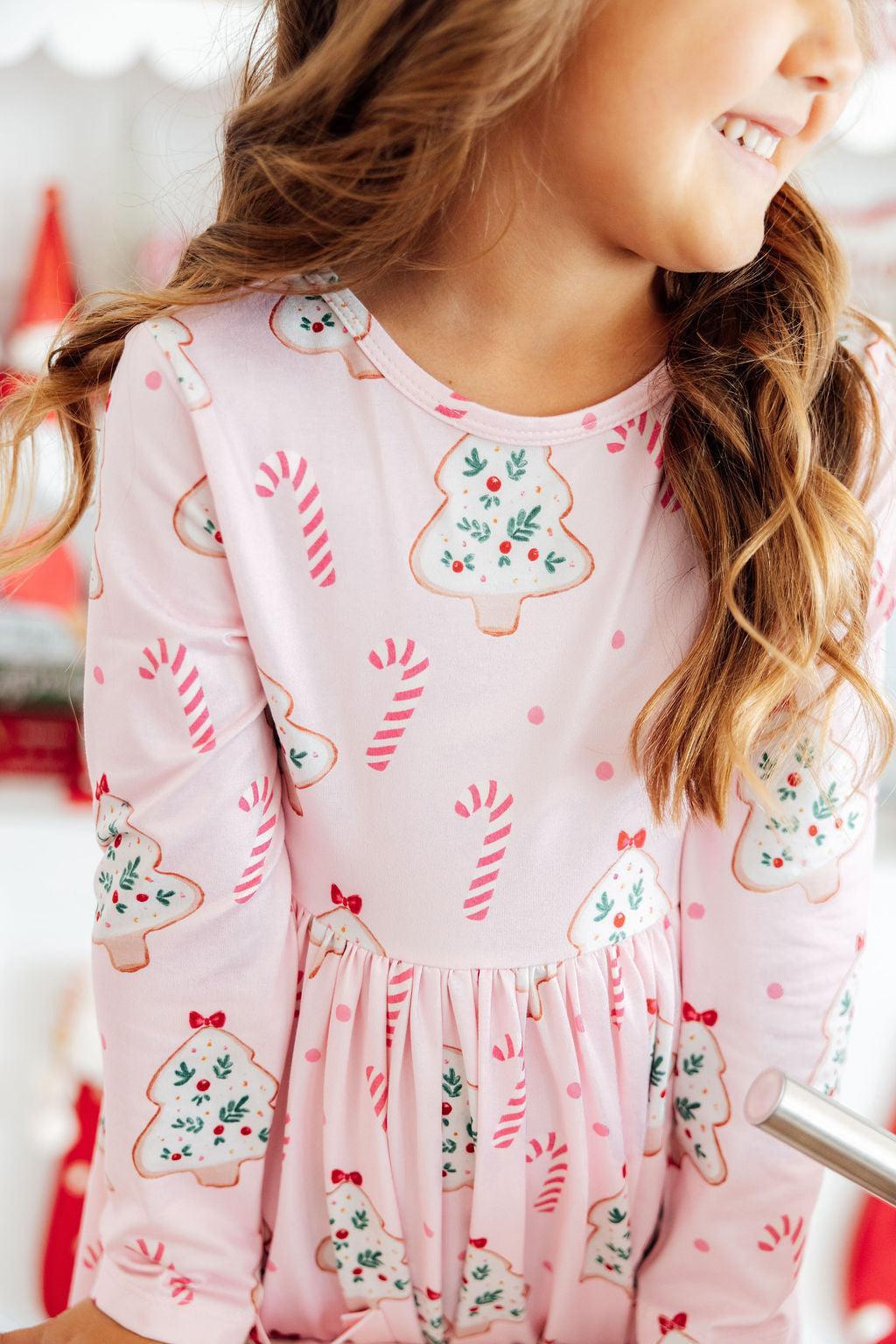 Christmas Cookies L/S Pocket Twirl Dress-Mila & Rose ®
