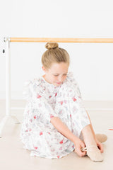 Clara's Christmas 3/4 Sleeve Ruffle Twirl Dress-Mila & Rose ®