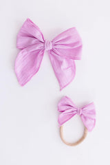 Classic Hair Bow - Bright Lilac-Mila & Rose ®