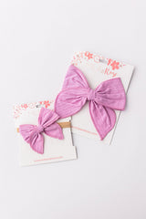 Classic Hair Bow - Bright Lilac-Mila & Rose ®