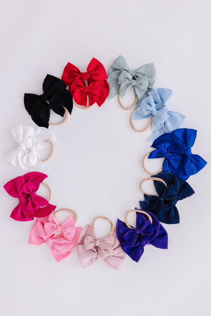Classic Hair Bow - Purple-Mila & Rose ®