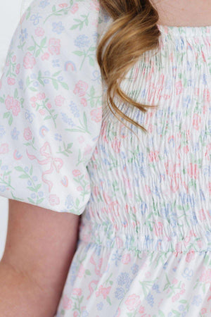 Cloud 9 Smocked Ruffle Dress-Mila & Rose ®