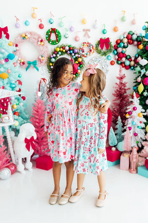 Cocoa Kisses L/S Pocket Twirl Dress-Mila & Rose ®