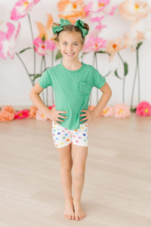 Colorful Dots Twirl Shorts-Mila & Rose ®