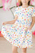 Colorful Dots S/S Pocket Twirl Dress-Mila & Rose ®