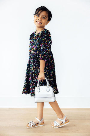 Confetti Velvet Sequin Dress-Mila & Rose ®