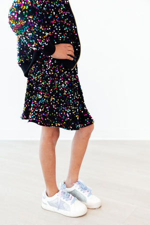 Confetti Velvet Sequin Twirl Skort-Mila & Rose ®