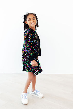 Confetti Velvet Sequin Twirl Skort-Mila & Rose ®