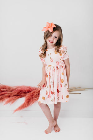 Coral Grosgrain Hair Bow-Mila & Rose ®