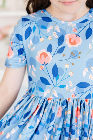 Country Blooms S/S Pocket Twirl Dress-Mila & Rose ®