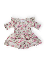 Cowgirl Cutie 3/4 Sleeve Flutter Twirl Bodysuit-Mila & Rose ®