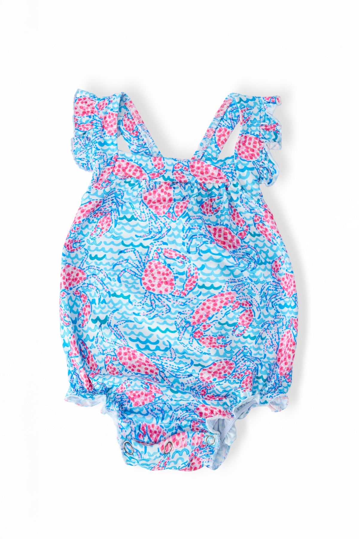 Crab Walk Ruffle Cross Back Romper-Mila & Rose ®