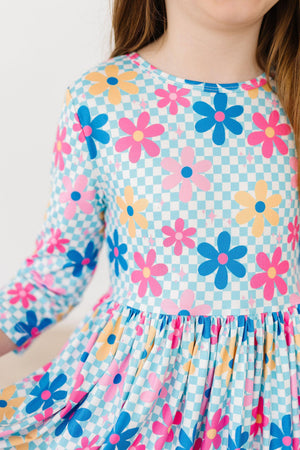 SALE Crazy Daisy 3/4 Sleeve Pocket Twirl Dress-Mila & Rose ®