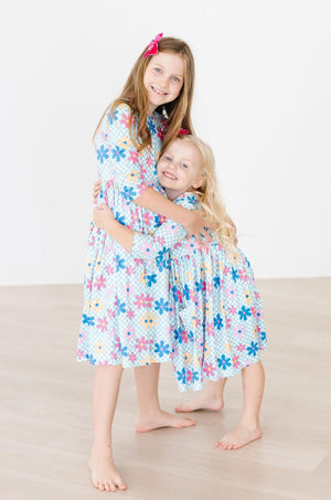 SALE Crazy Daisy 3/4 Sleeve Pocket Twirl Dress-Mila & Rose ®