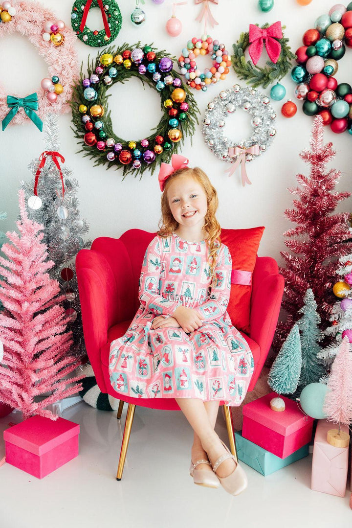 Dear Santa L/S Pocket Twirl Dress-Mila & Rose ®